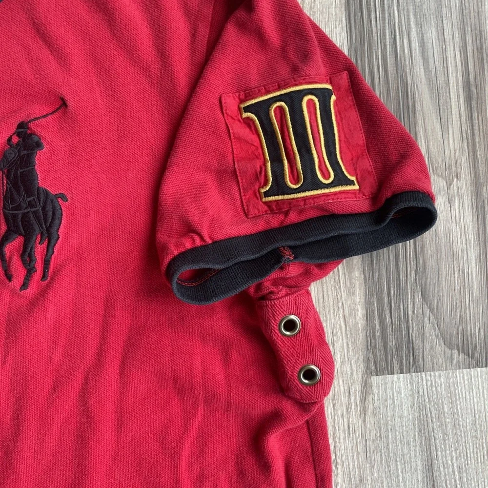 Polo Ralph Lauren Mens XXL Red Big Pony Snow Polo Challenge Cup Polo Shirt